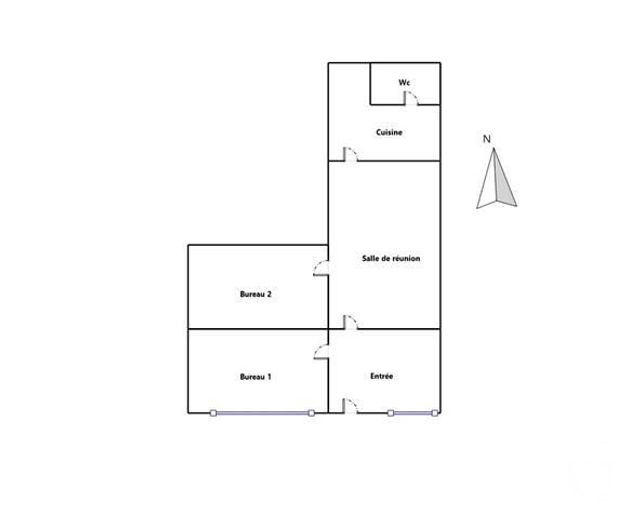 Appartement Local à vendre - 3 pièces - 45.62 m2 - PARIS - 75014 - ILE-DE-FRANCE - Century 21 Farré Pernety